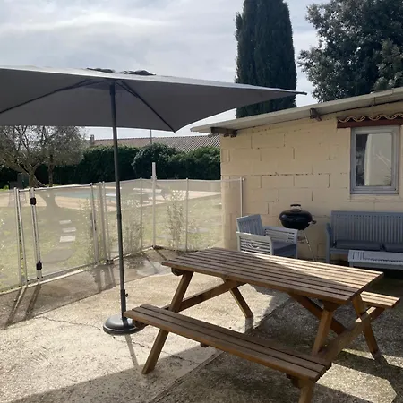 Serenity Dans Propriete Avec Jardin, Terrasse, Wifi, Piscine Et Parking Entre Beziers Et Pezenas Apartmán