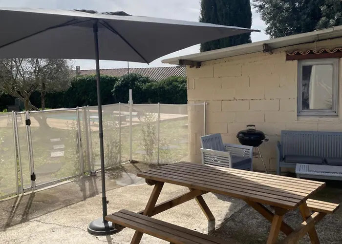 Serenity Dans Propriete Avec Jardin, Terrasse, Wifi, Piscine Et Parking Entre Beziers Et Pezenas Апартаменты